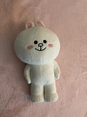 FRIENDS Cream Bunny Plush with Pink Cheeks